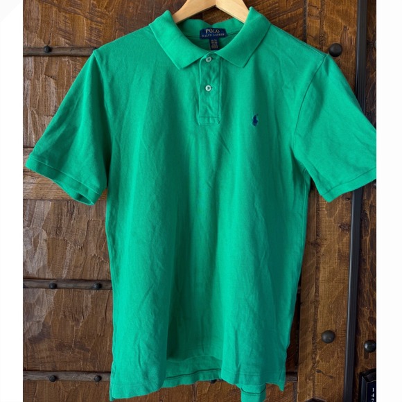 Polo Ralph Lauren Other - Polo Ralph Lauren Kids Green Short Sleeve Pique Polo Shirt Boys XL 18-20